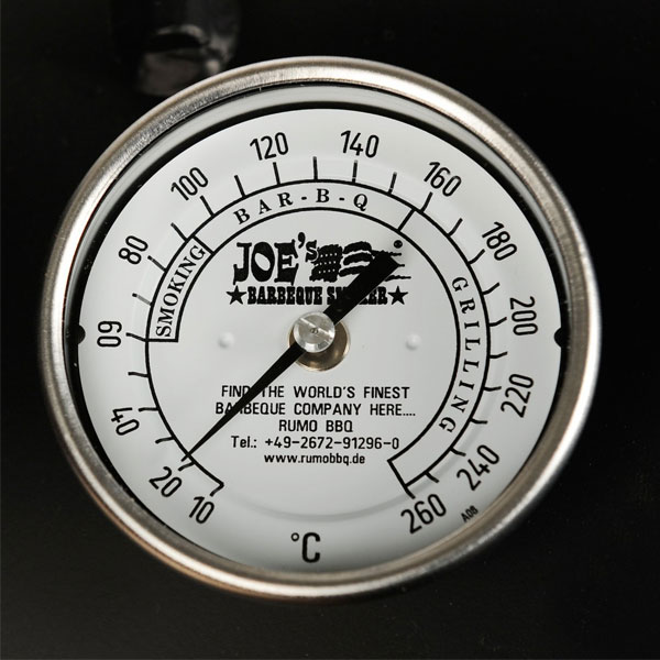 Joe´s Original 3" Edelstahl Thermometer für BBQ Smoker