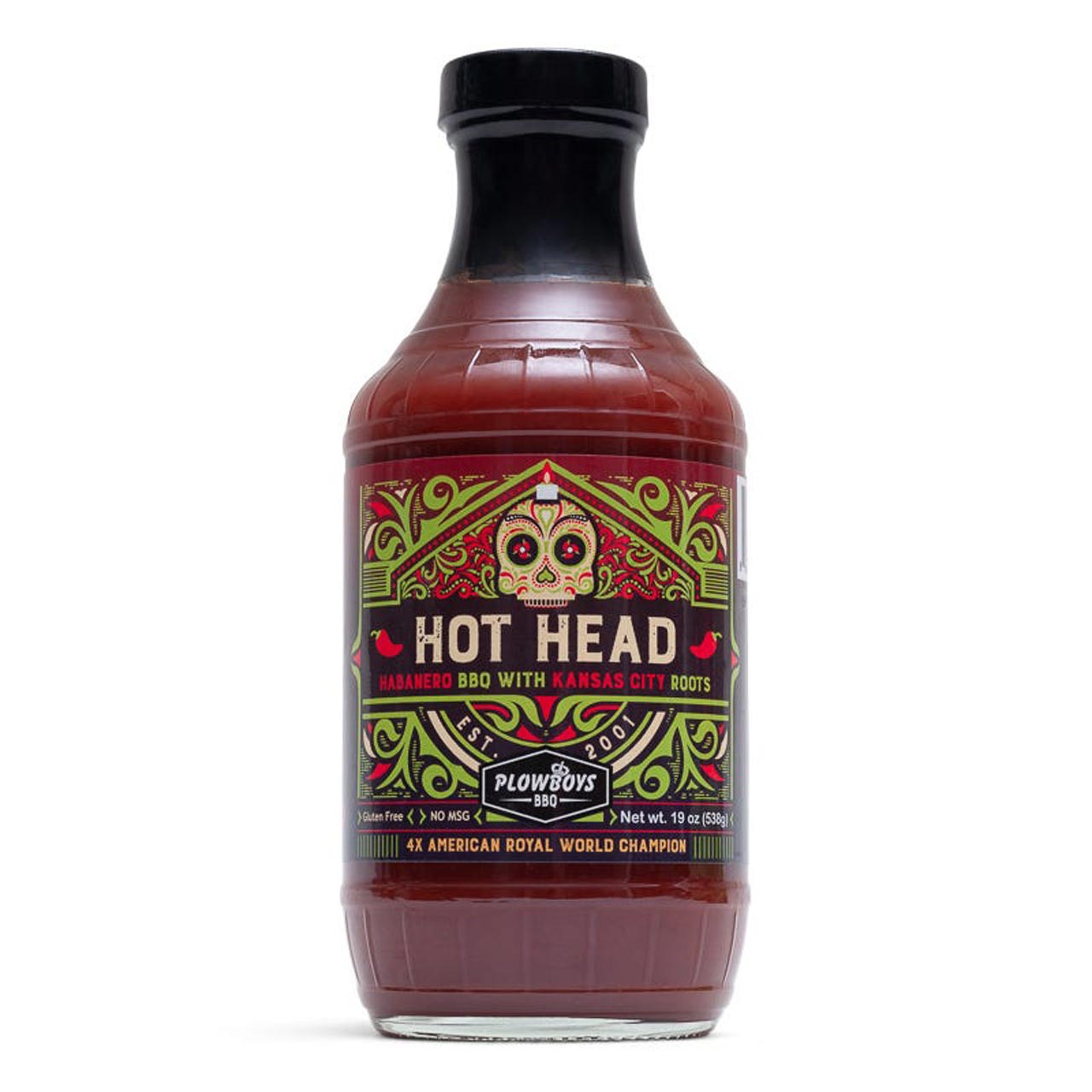 Plowboys Barbecue - Hot Head Sauce, 624 g