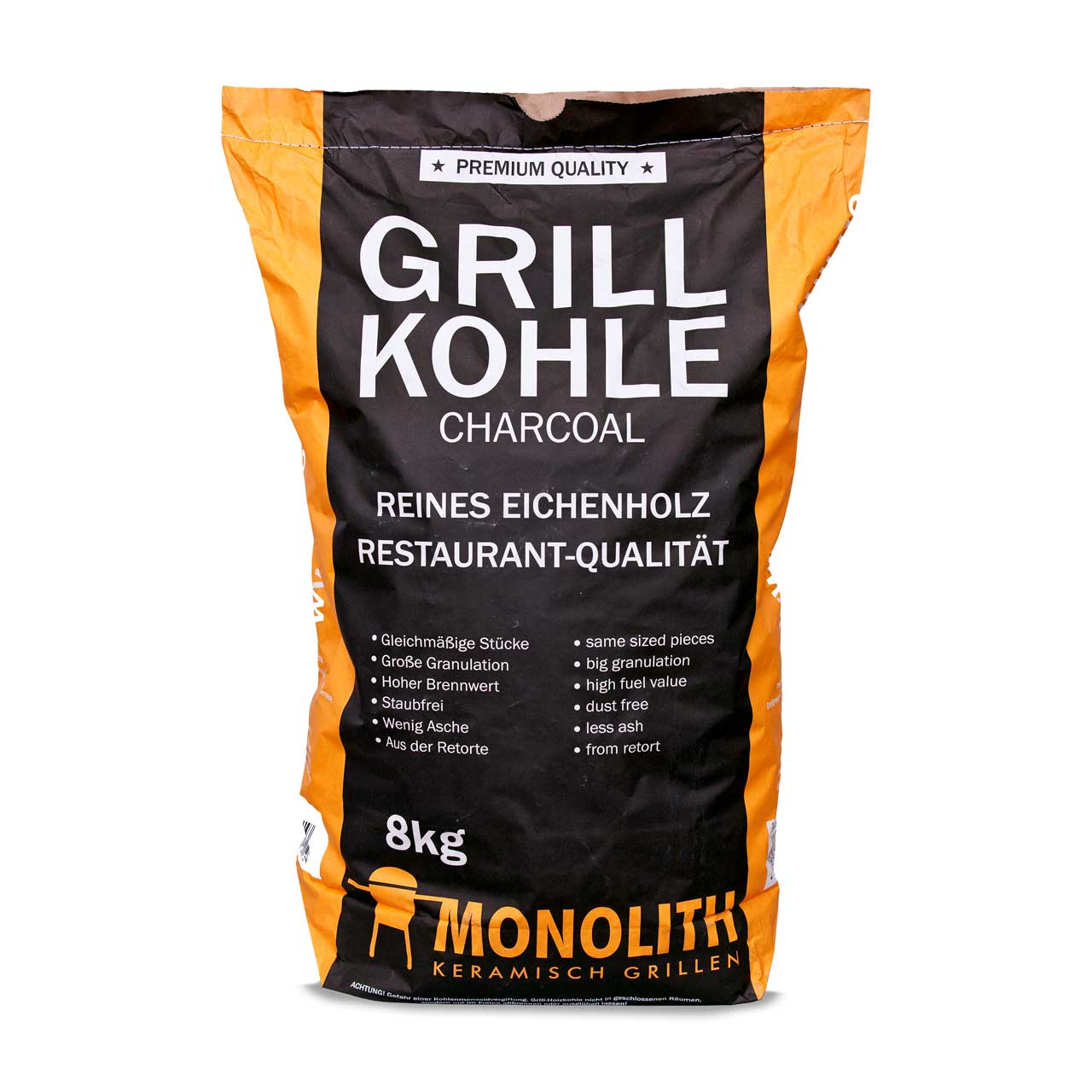 Monolith Premium Restaurant Holzkohle 8 kg