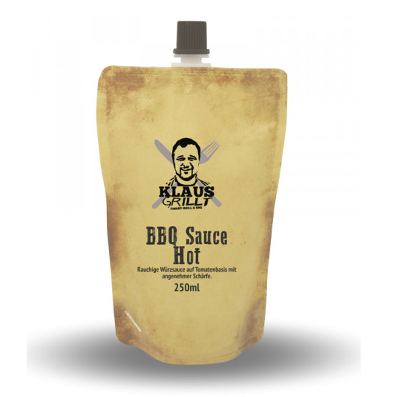 Klaus Grillt - BBQ Sauce Hot, 250ml Beutel