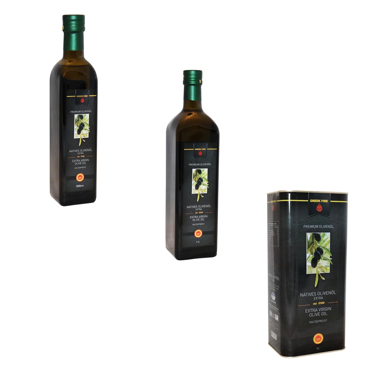 Greek Fire Premium Olivenöl, 1000 ml