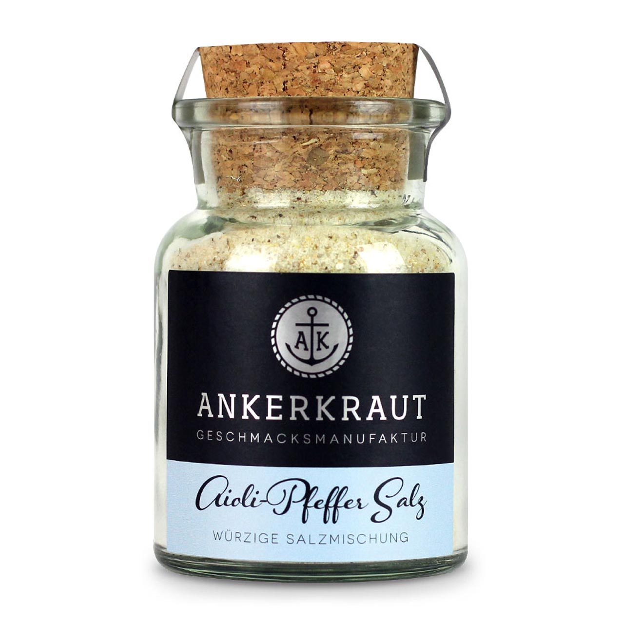 Ankerkraut Aioli-Pfeffer Salz, 155 g Korkenglas