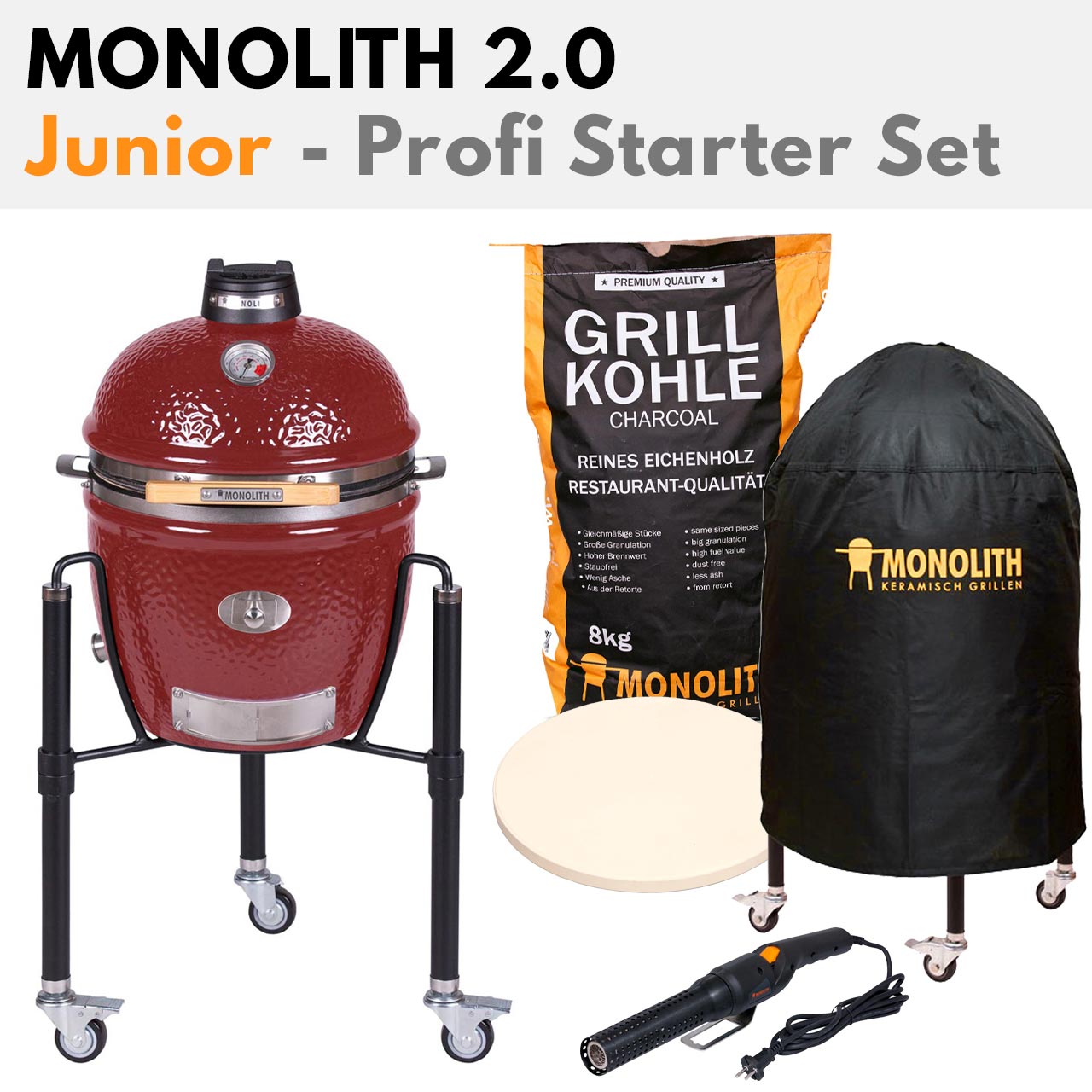 Monolith Junior Pro Serie 2.0 - Profi-Starter Set, rot