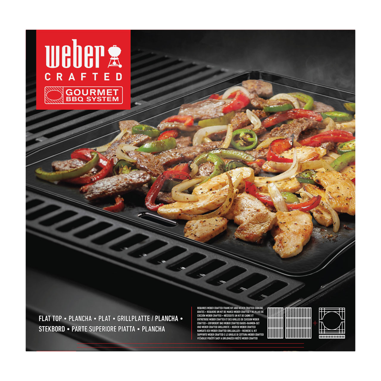 Weber CRAFTED Grillplatte/Plancha - Gourmet BBQ System