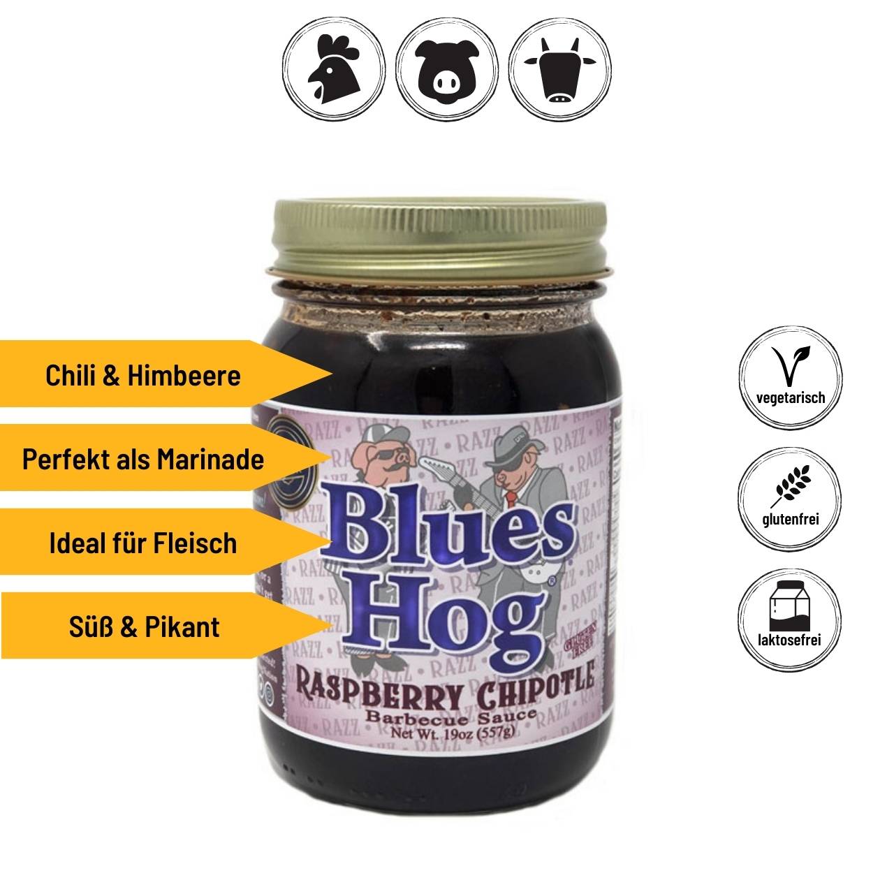 Blues Hog - Raspberry Chipotle Sauce, 562 ml