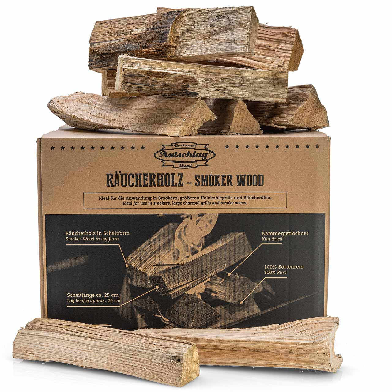 Axtschlag Smoker Wood - Smoker Brennholz Oak / Eiche