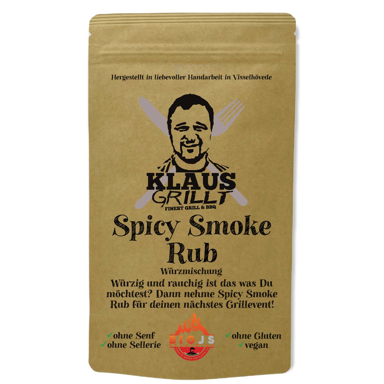 Klaus Grillt Spicy Smoke Rub, 250 g Beutel