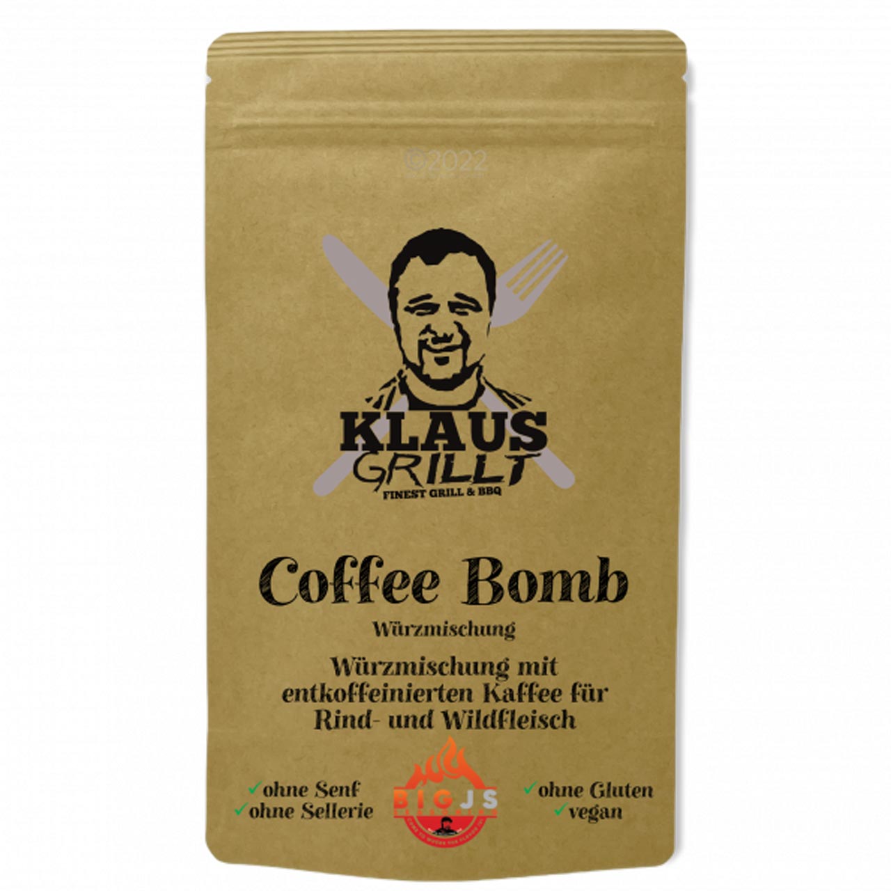 Klaus Grillt - Coffee Bomb Rub 250 g Standbeutel