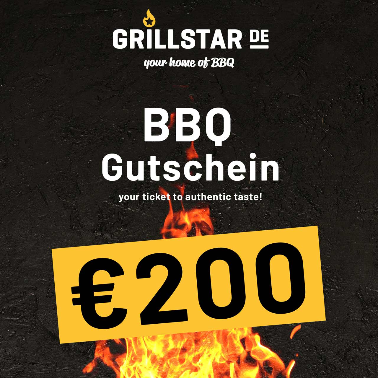 BBQ - Gutschein €200