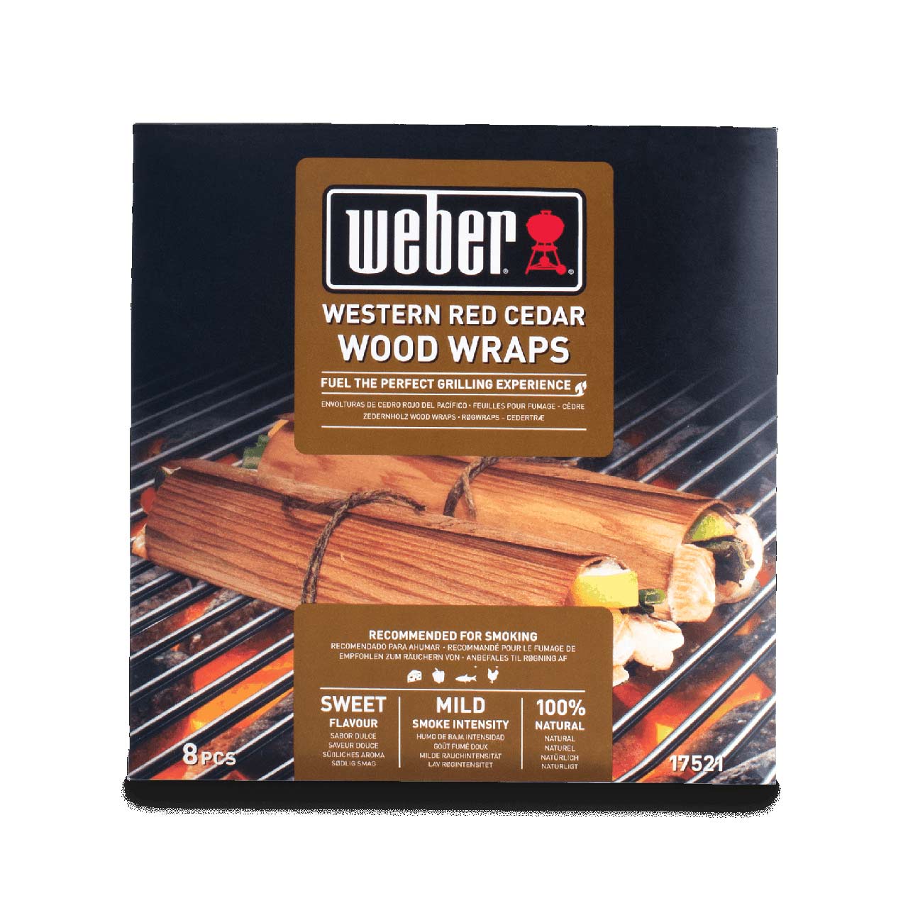 Weber Wood Wraps aus Zedernholz (8 Stück)