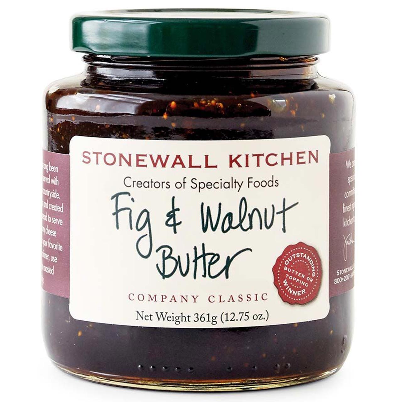 Stonewall Kitchen - Fig & Walnut Butter, 361 g