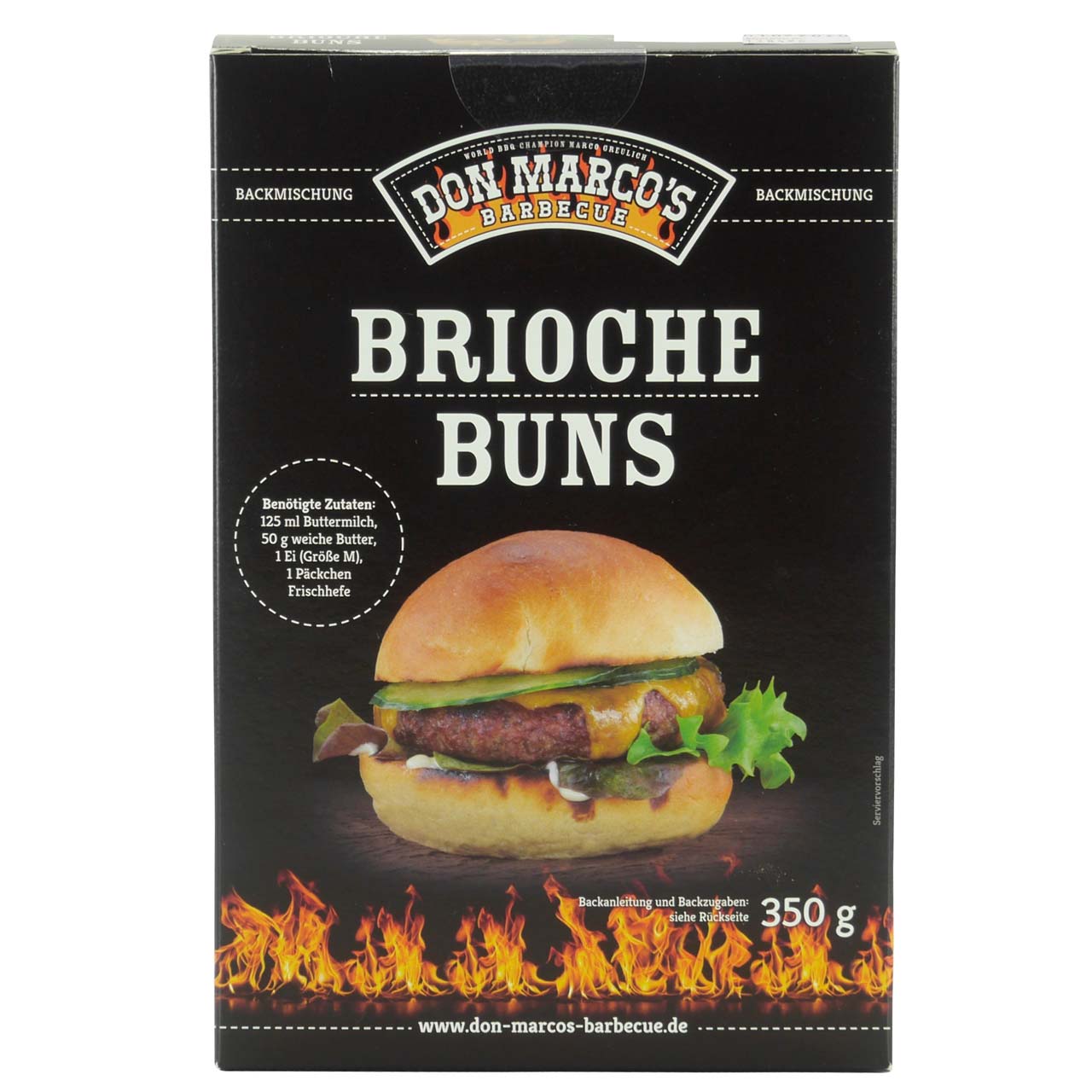 Don Marco's - Brioche Buns - Backmischung für Burger Brötchen