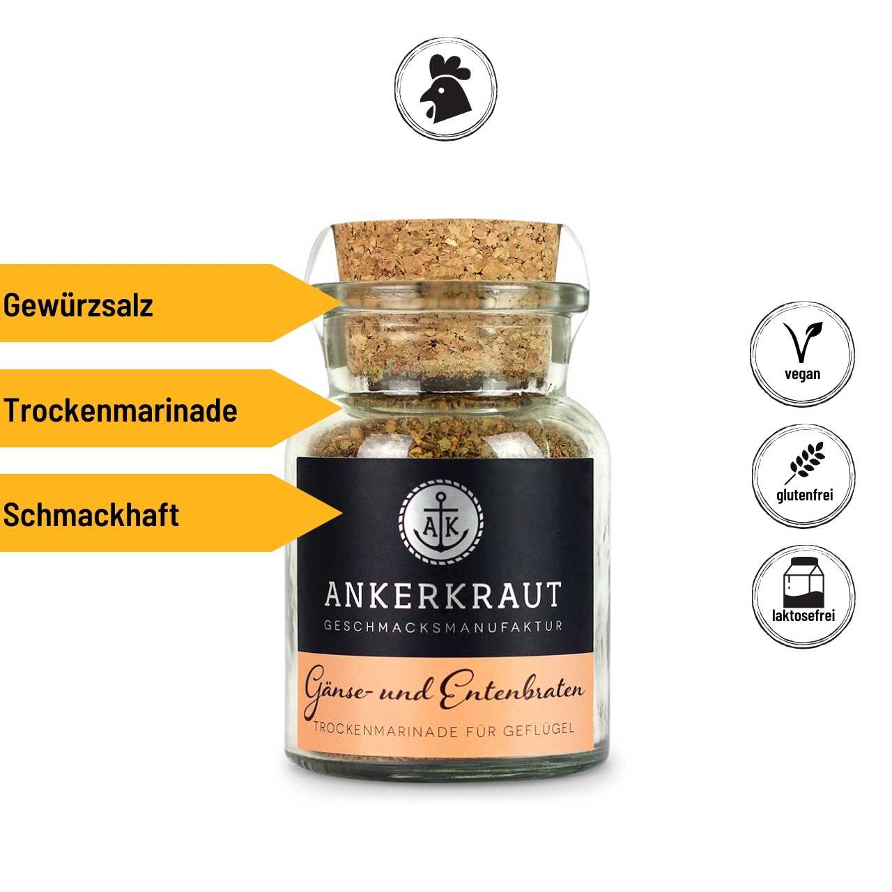 Ankerkraut Gänse- & Entenbraten, 95 g Korkenglas