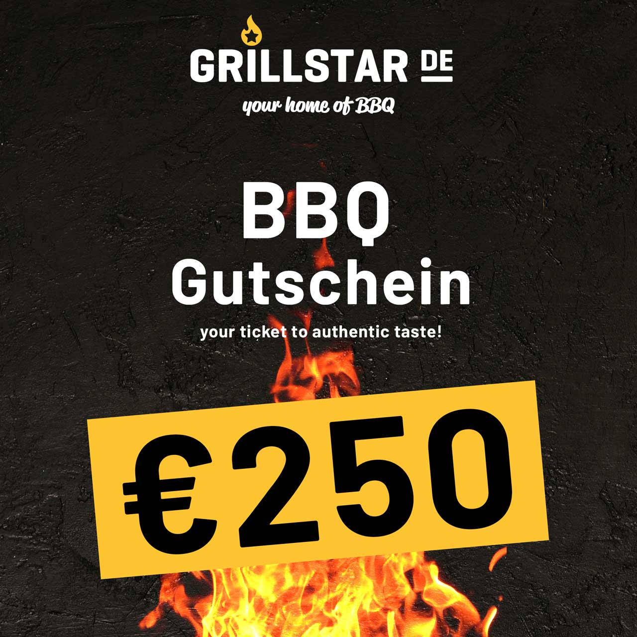 BBQ - Gutschein €250