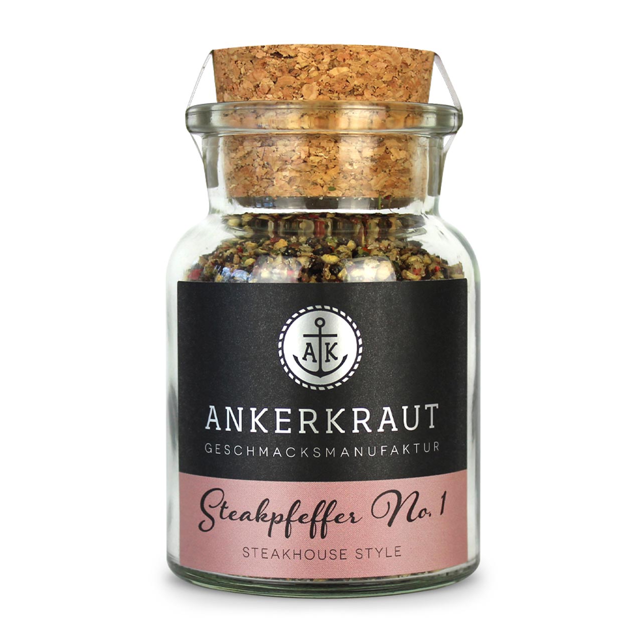 Ankerkraut Steakpfeffer No.1, 80 g Korkenglas