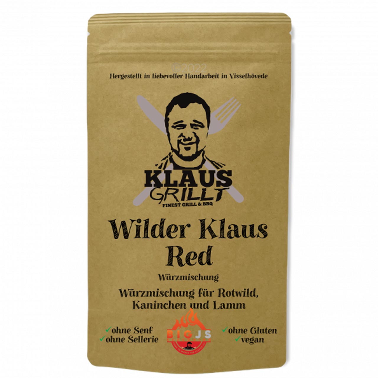 Klaus Grillt - Wilder Klaus Red 150 g Standbeutel