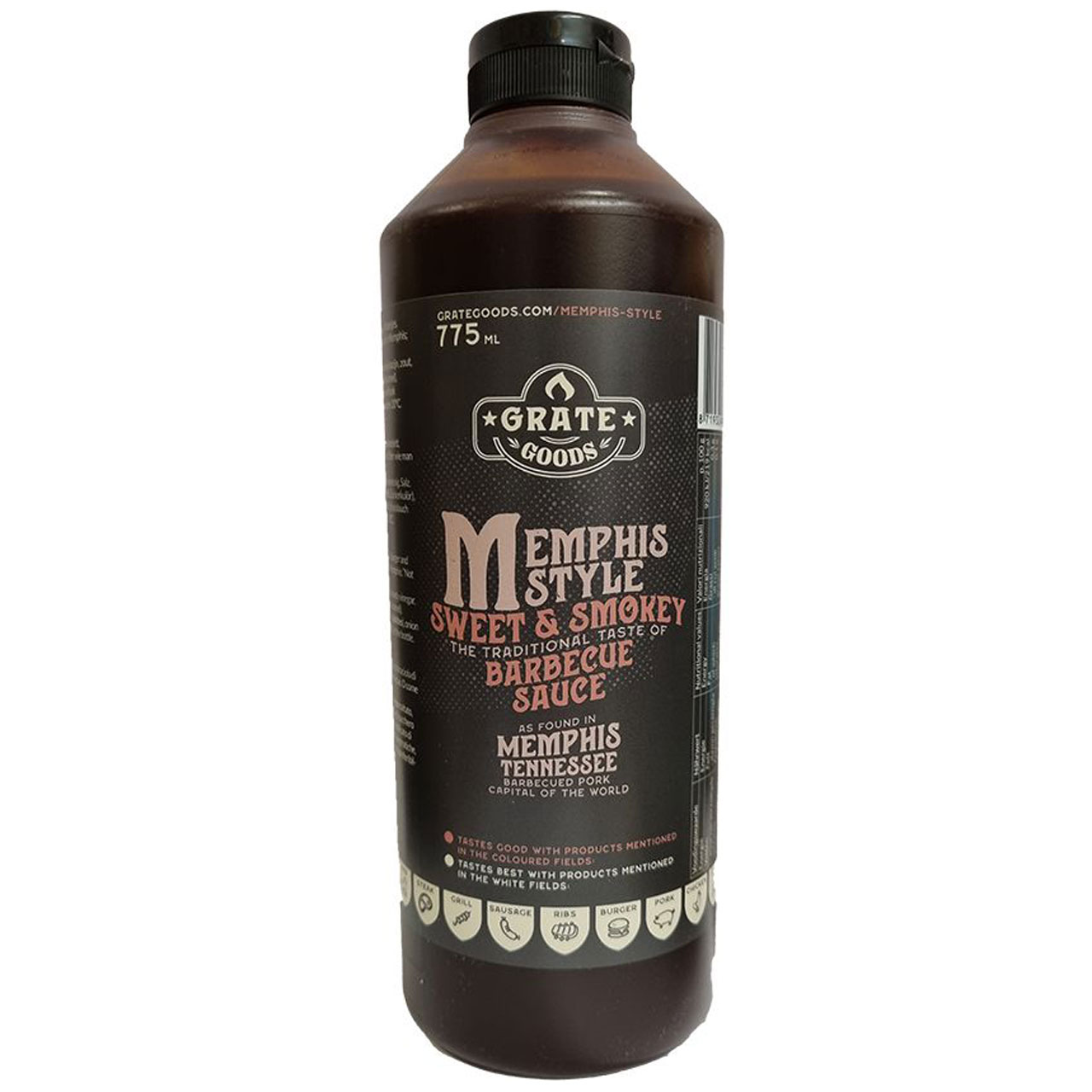 Grate Goods - Memphis Sweet & Smoke BBQ Sauce L