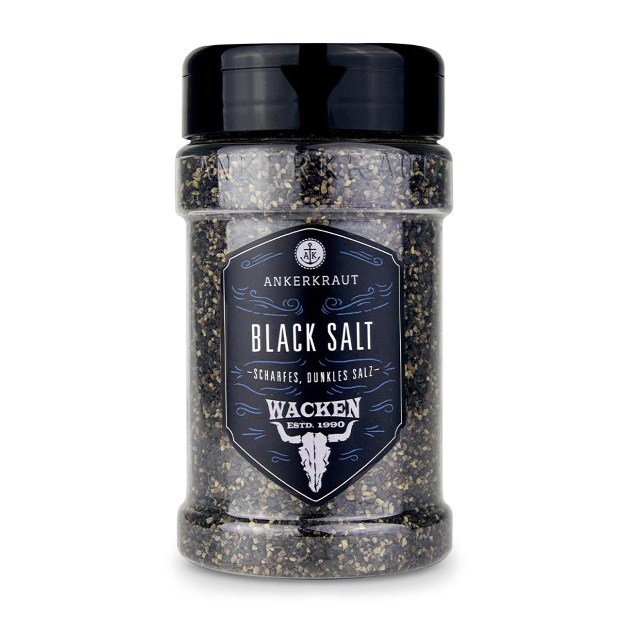 Ankerkraut Hot Black Salt, 280 g Streuer